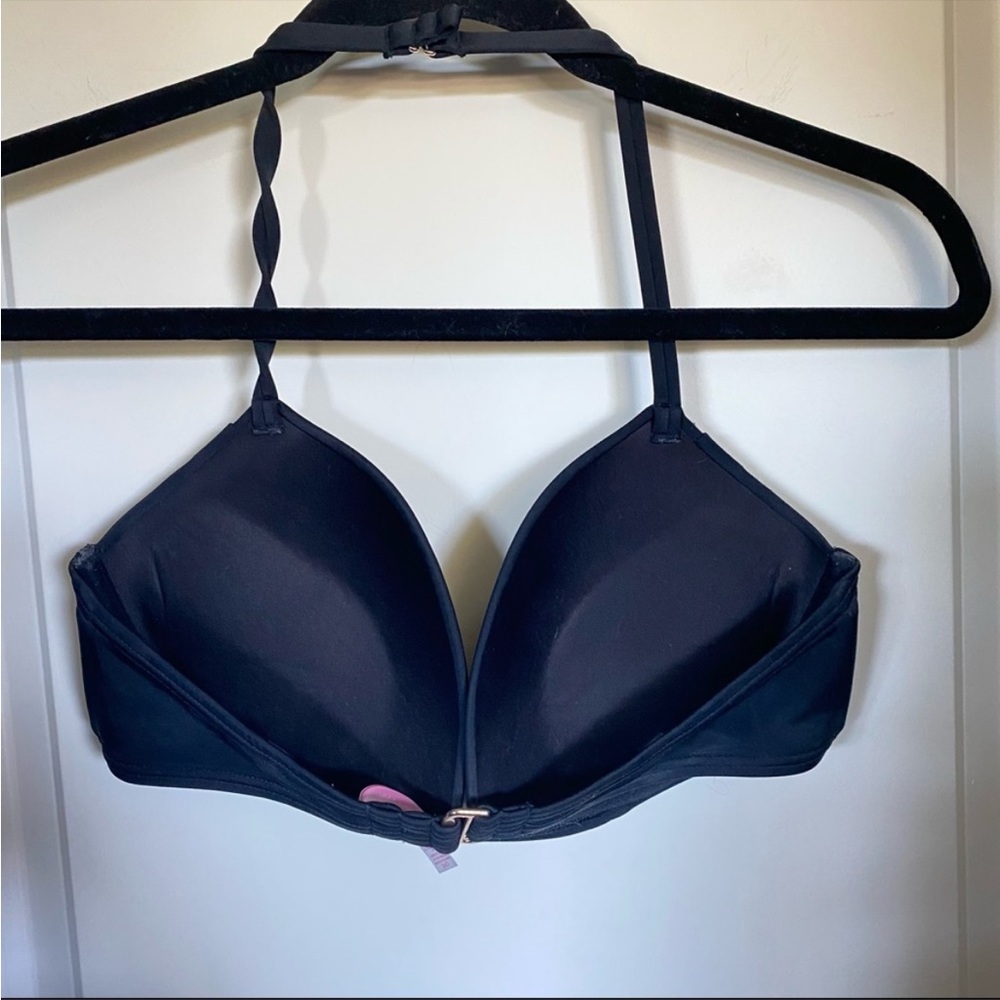 Victoria's Secret Black Convertible Pushup SwimTop